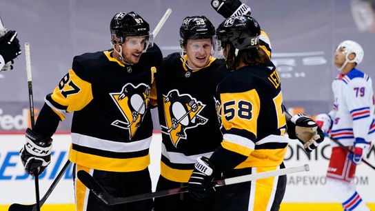 Rust sparks Penguins to another comeback win over Rangers taken at PPG Paints Arena (Penguins)